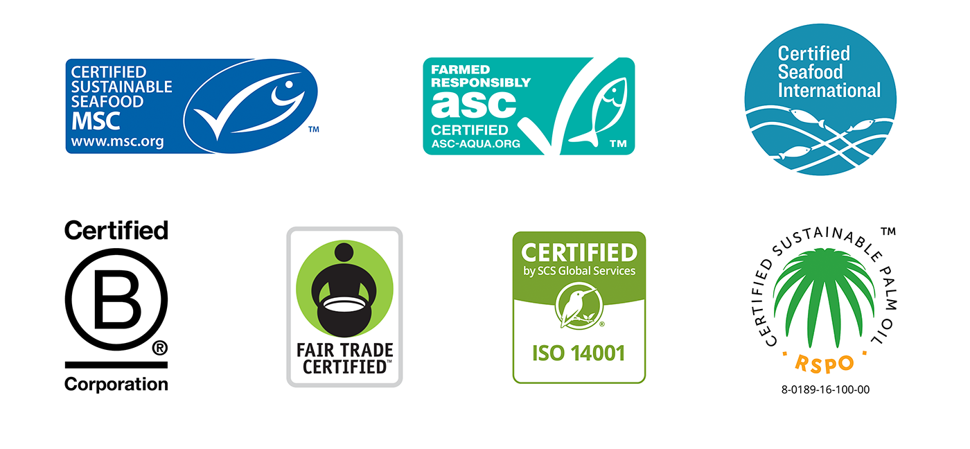 SCS Fishery Certification Logos